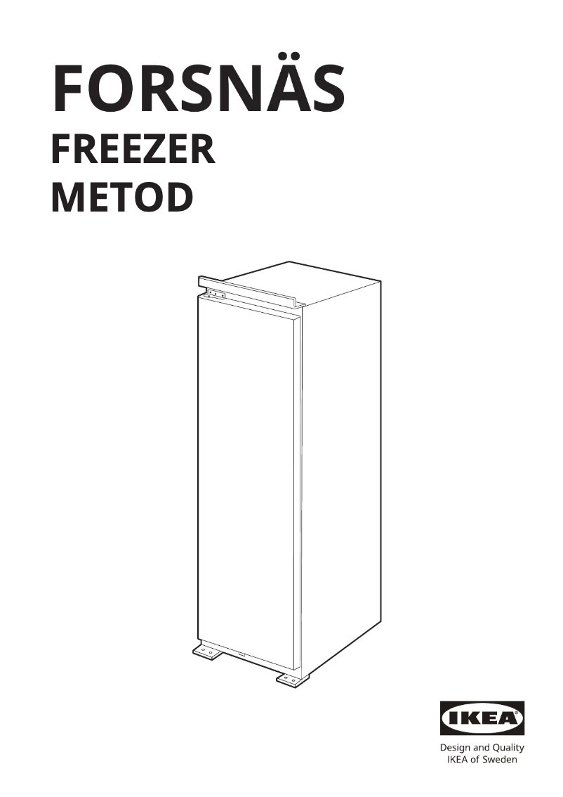 Page 1 de la notice Manuel utilisateur Ikea FORSNÄS 205.729.89