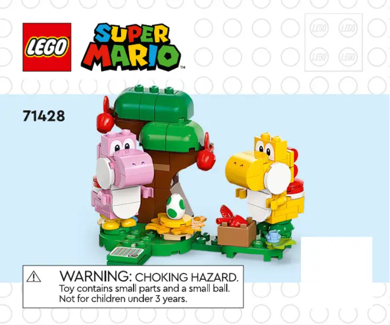 Page 1 de la notice Consignes visuelles Lego Super Mario 71428