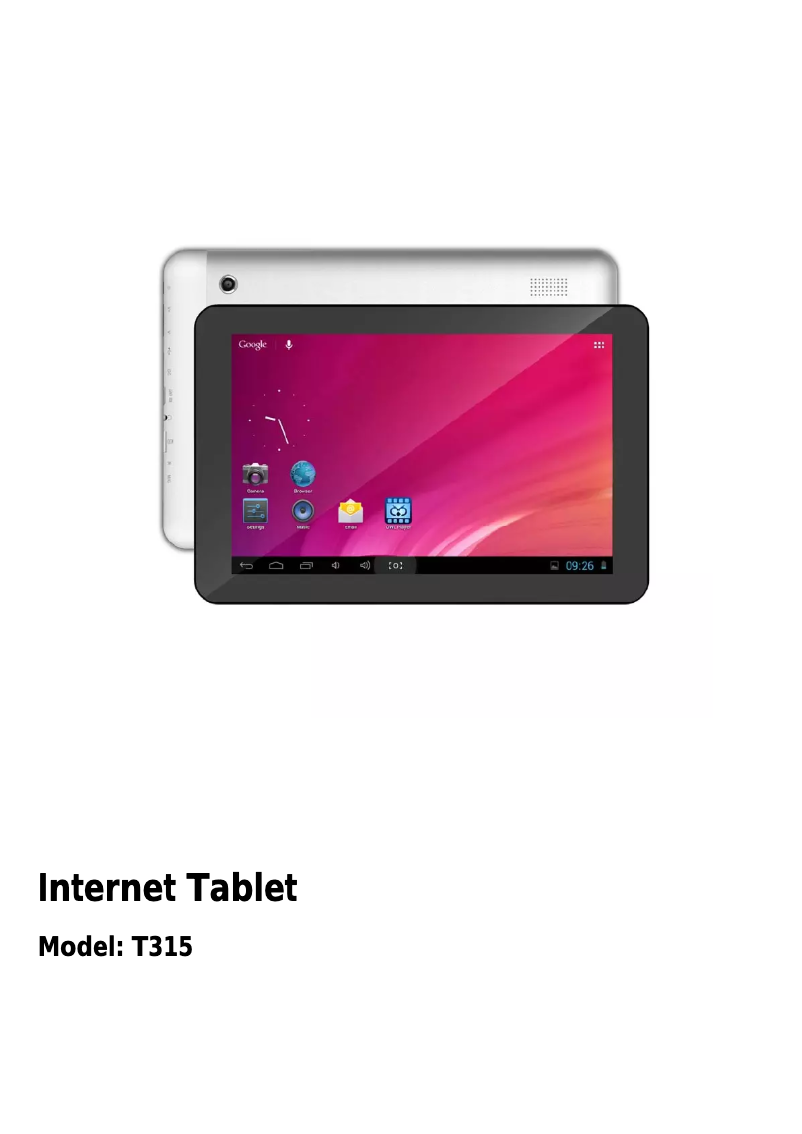 Page n°1 - Manuel utilisateur Hott T315