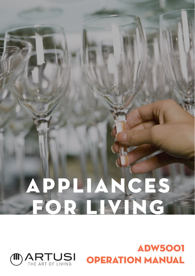 Image de la première page du manuel de l'appareil ADW5001X