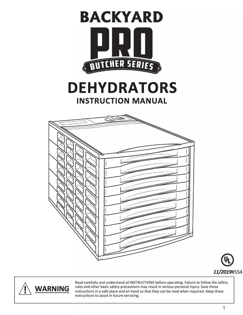 Page 1 de la notice Manuel utilisateur Backyard Pro BSD-10T