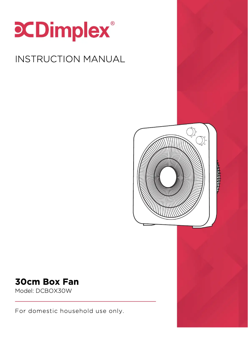 Page n°1 - Manuel utilisateur Dimplex DCBOX30W