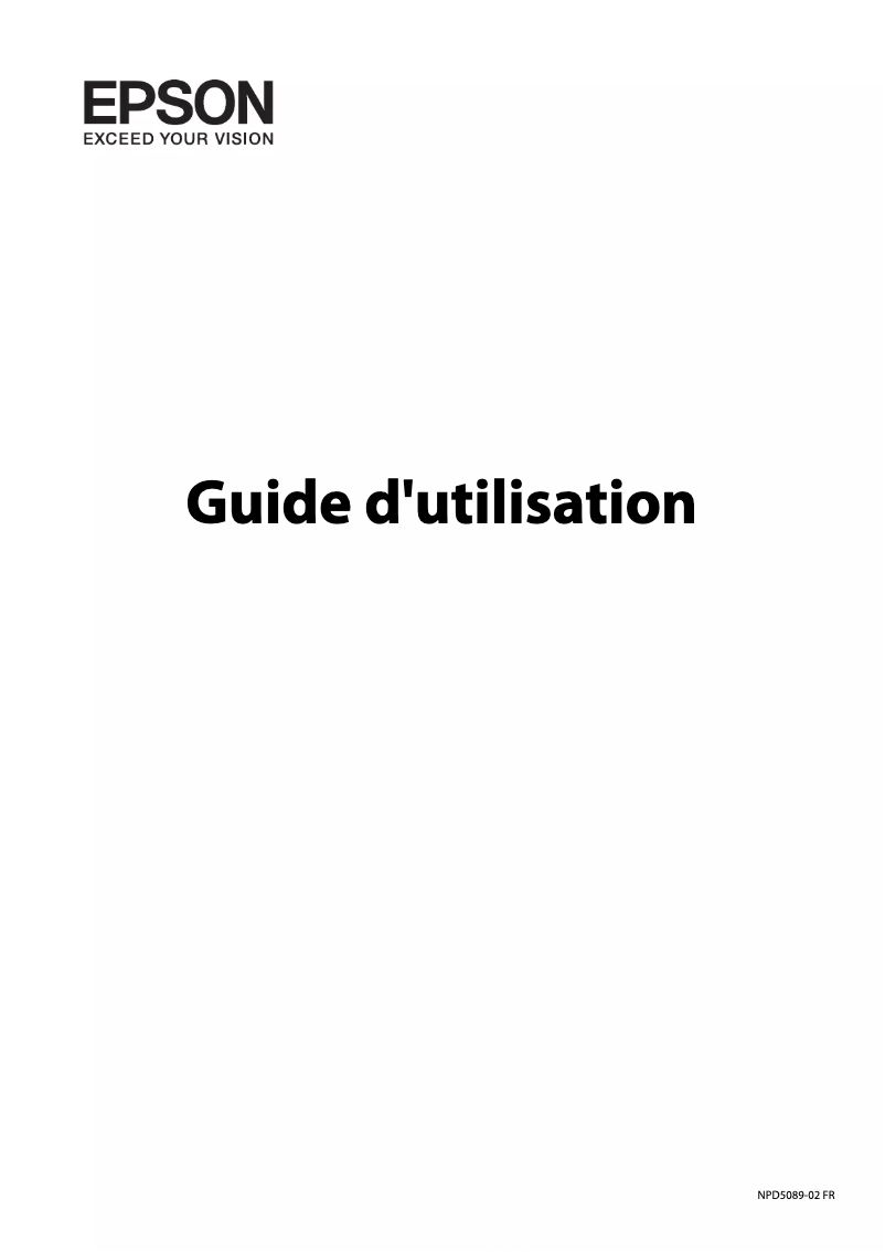 Page n°1 - Manuel utilisateur Epson Expression Home XP-225