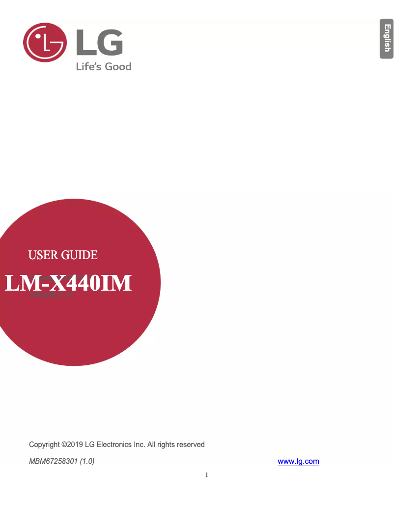 Image de la première page du manuel de l'appareil W30+