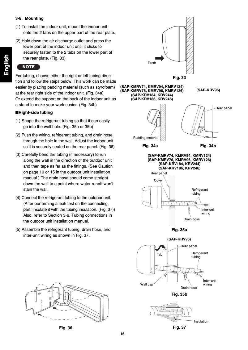 Image de la première page du manuel de l'appareil SAP-KRV186