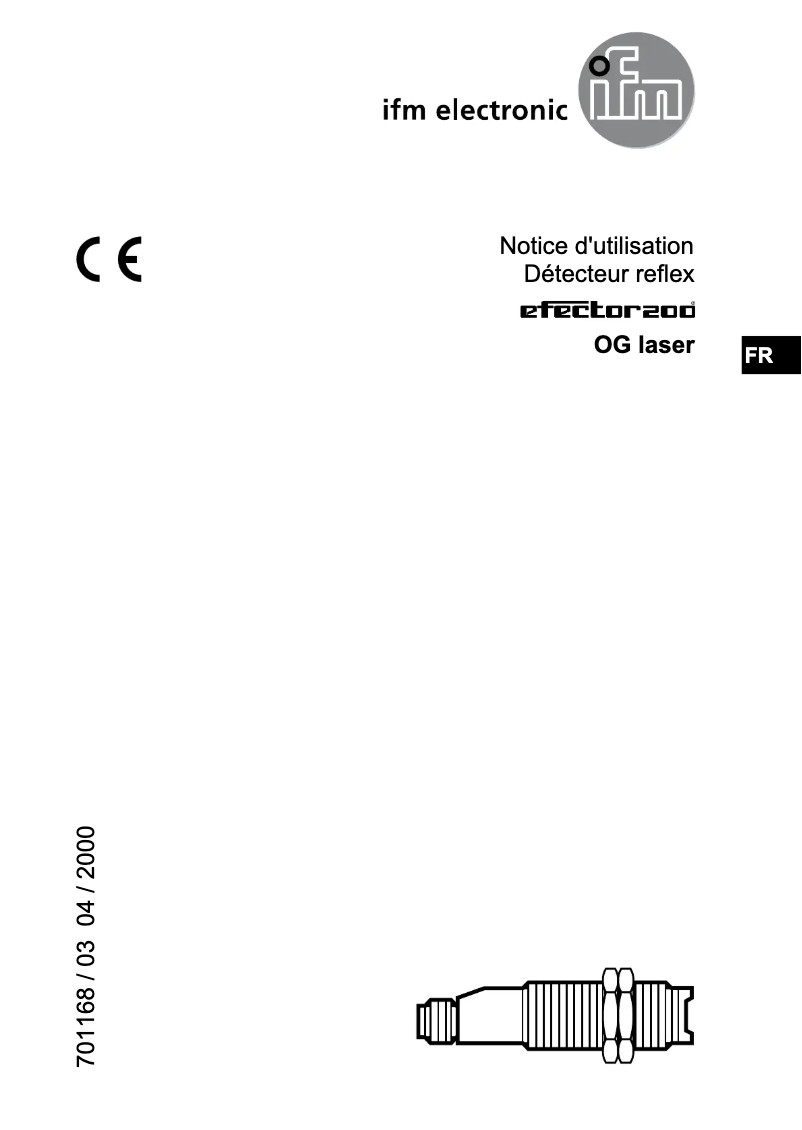 Page 1 de la notice Manuel utilisateur IFM OG5071