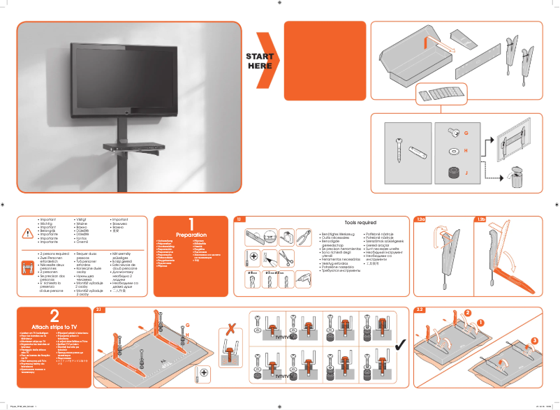 Page 1 de la notice Manuel utilisateur Vogel's BASE 15 M