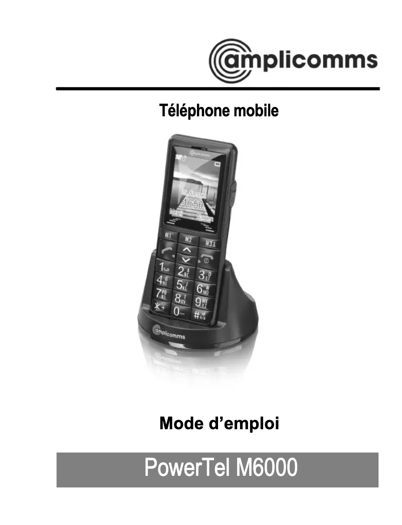 Image de la première page du manuel de l'appareil PowerTel M 6000