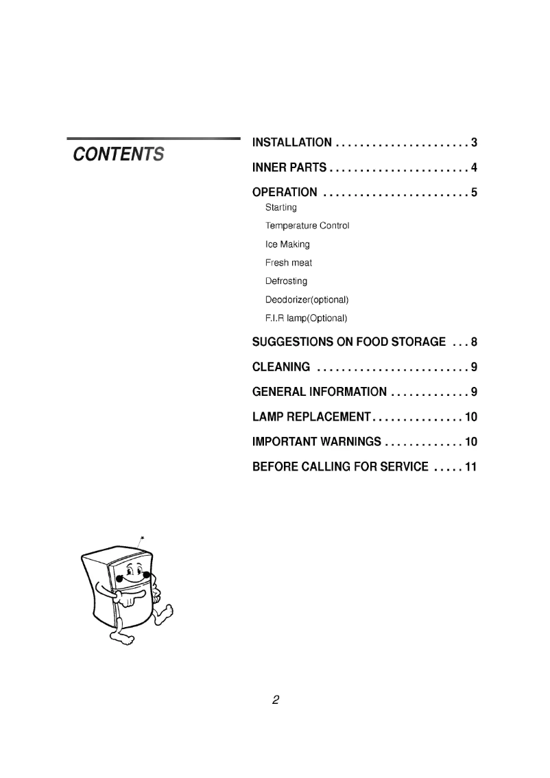 Image de la première page du manuel de l'appareil GR53W41CPF