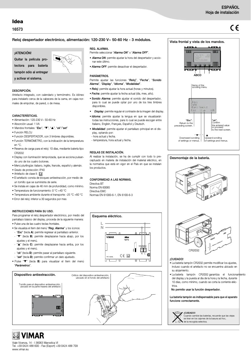 Image de la première page du manuel de l'appareil 16573