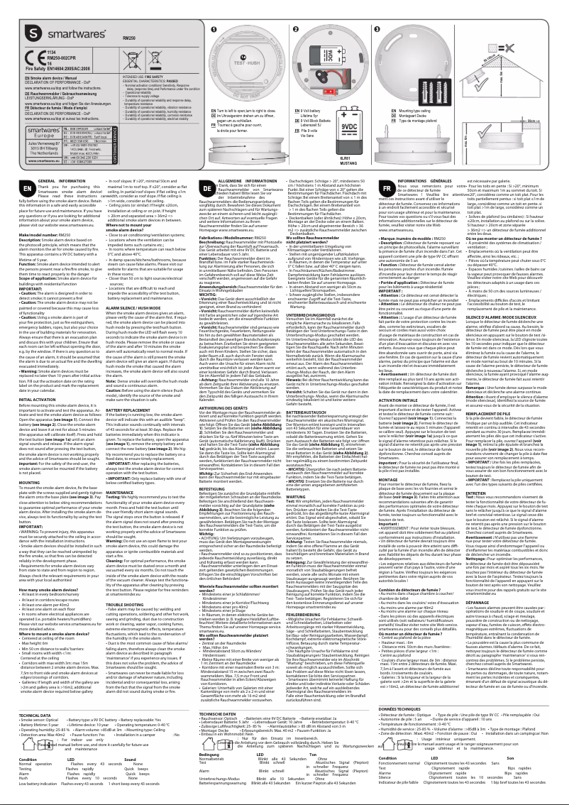 Image de la première page du manuel de l'appareil FSM-12503