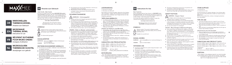 Página 1 del manual Manual de usuario Maxxmee 09343