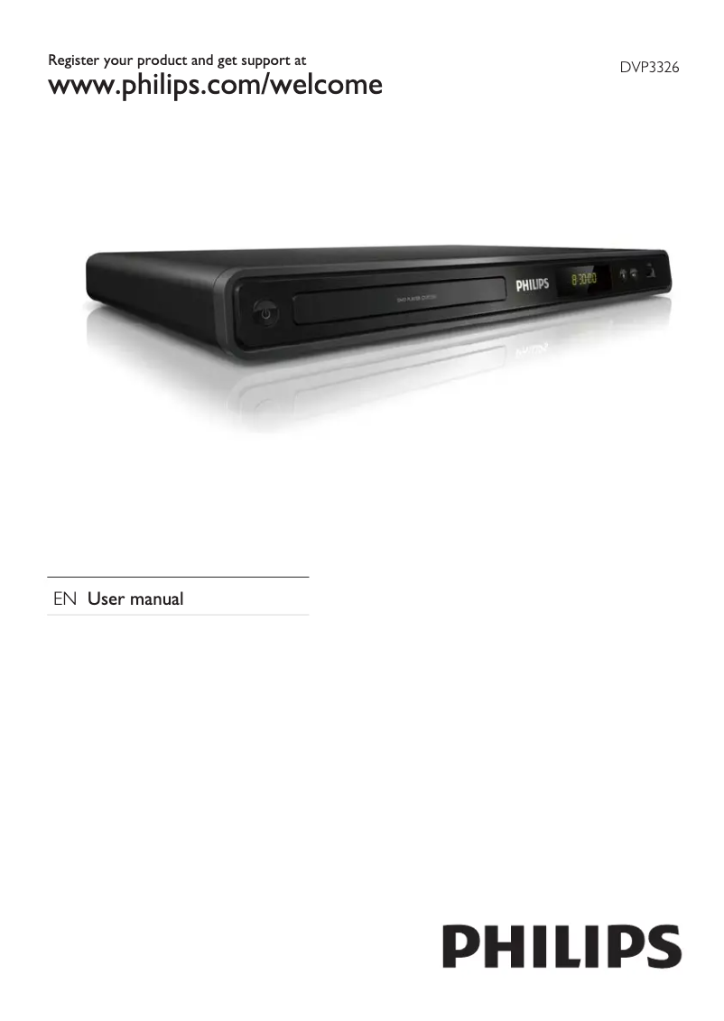 Page 1 de la notice Manuel utilisateur Philips DVP3326