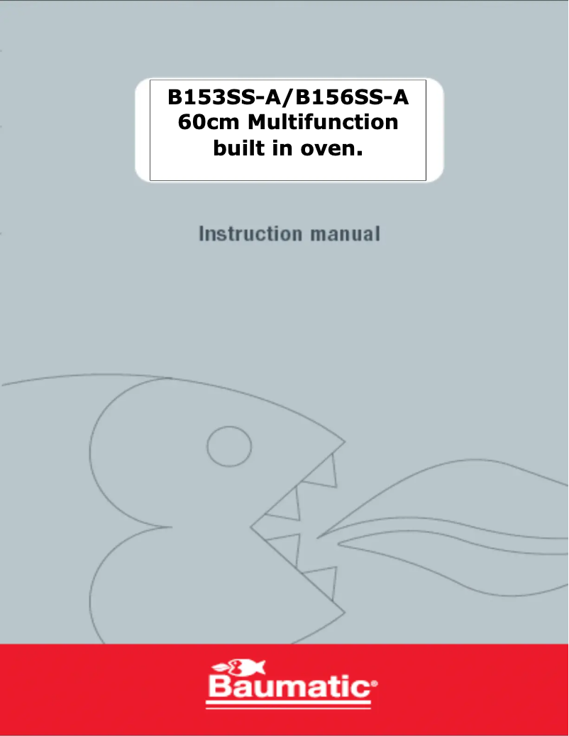 Page 1 de la notice Manuel utilisateur Baumatic B153SS