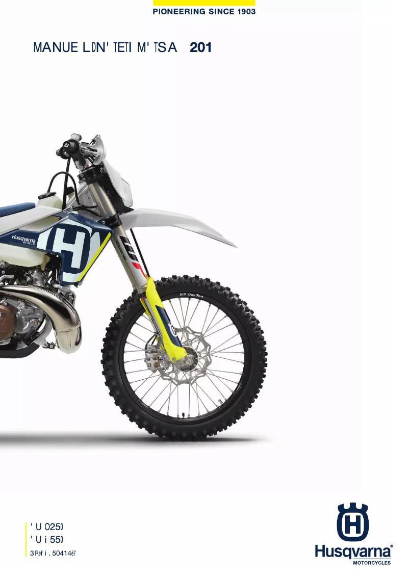 Página 1 del manual Manual de usuario Husqvarna TE 300i (2018)