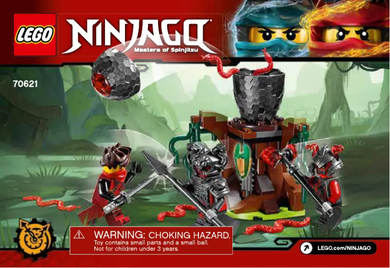 Image de la première page du manuel de l'appareil Ninjago 70621