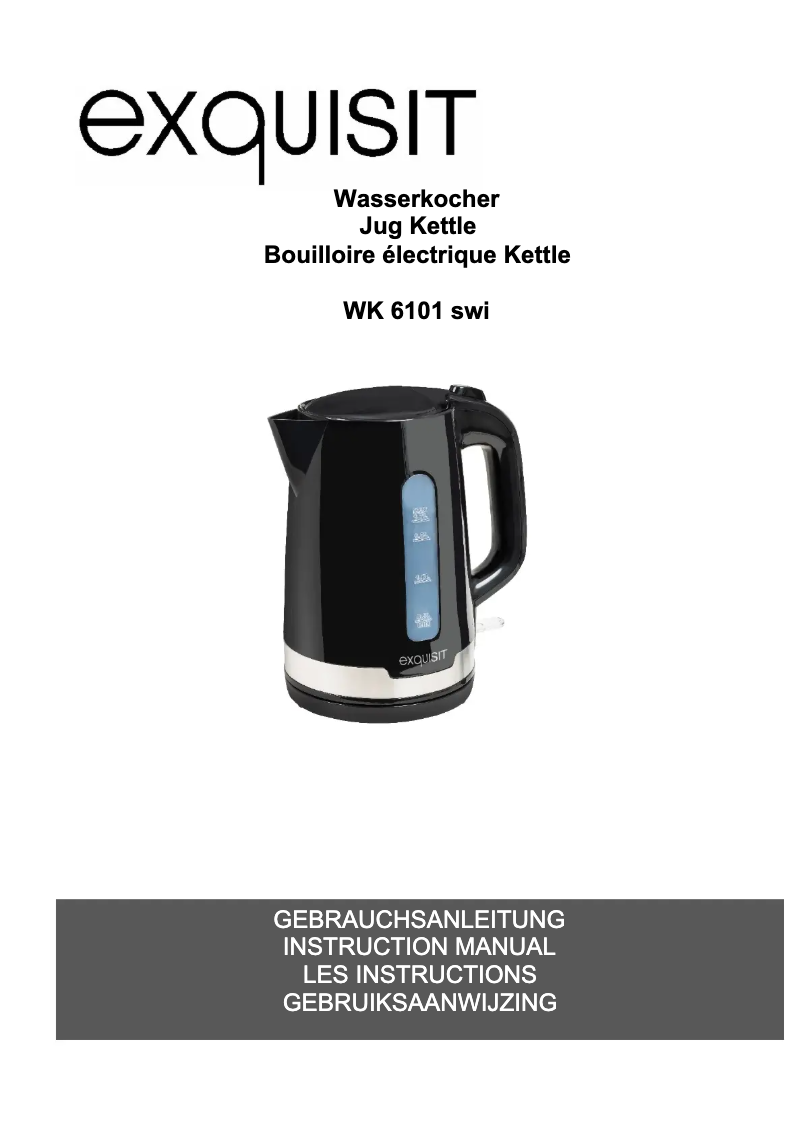 Page 1 de la notice Manuel utilisateur Exquisit WK 6101 swi