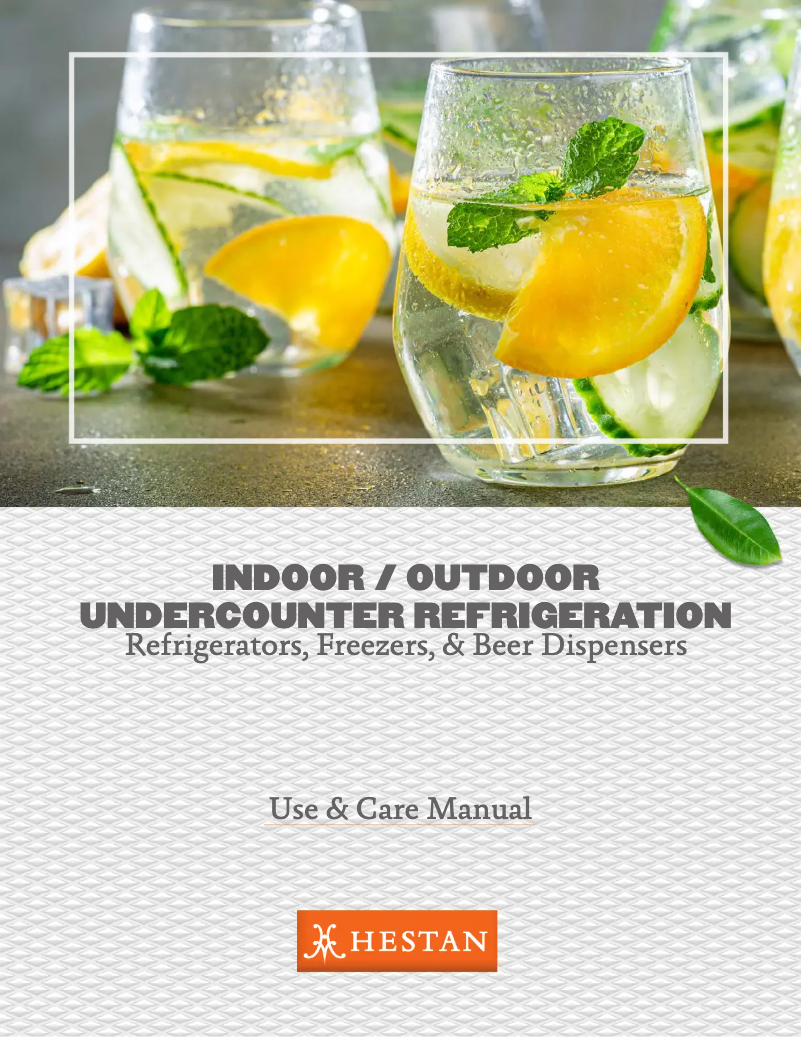 Page n°1 - Manuel d'utilisation et d'entretien Hestan GRR24
