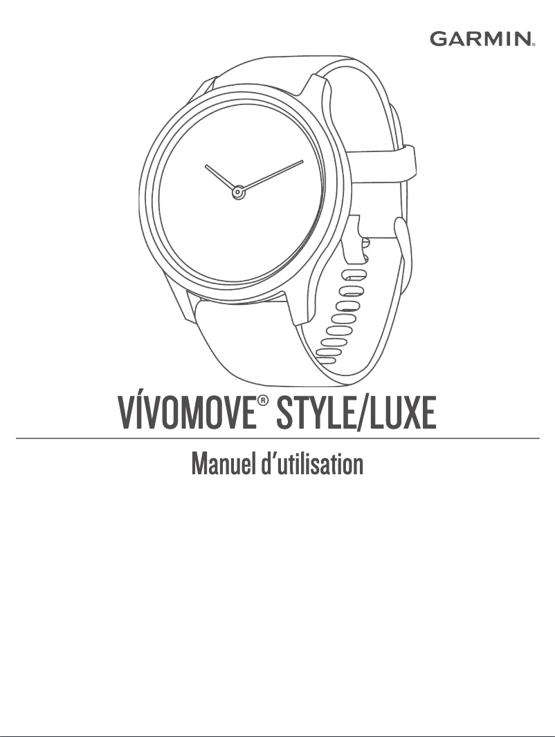 Image de la première page du manuel de l'appareil Vívomove Style