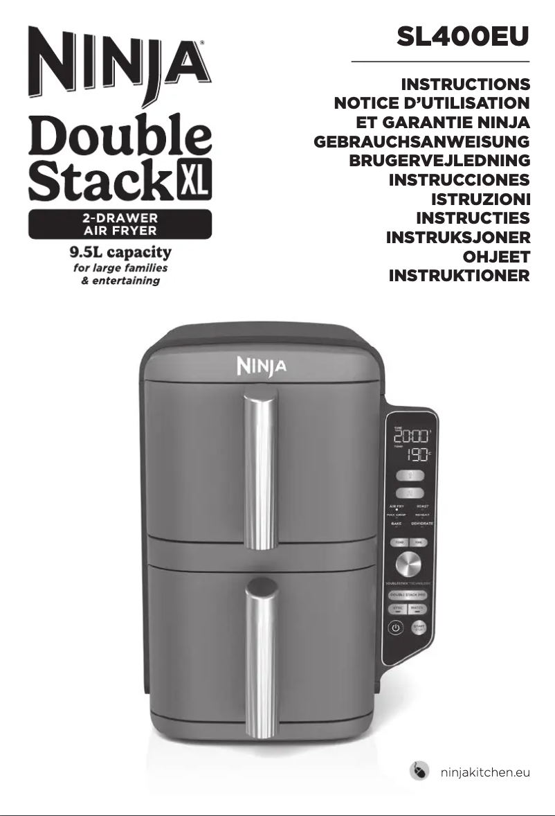Page 1 de la notice Manuel utilisateur Ninja Double Stack XL SL400EU
