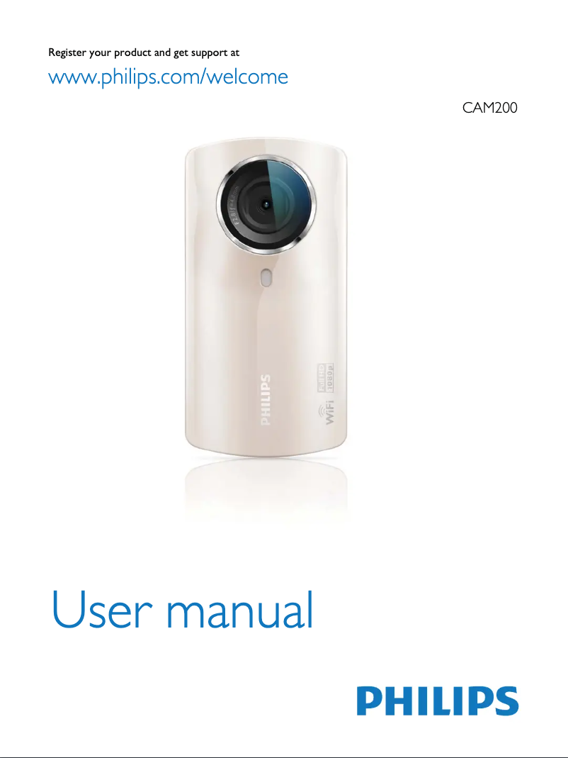 Page n°1 - Manuel utilisateur Philips CAM200