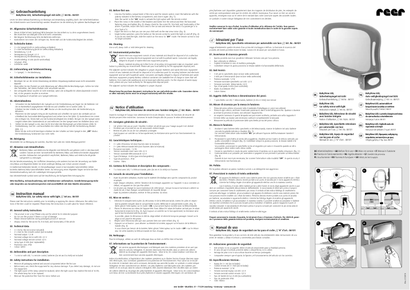 Page 1 de la notice Manuel utilisateur Reer BabyView LED 86101