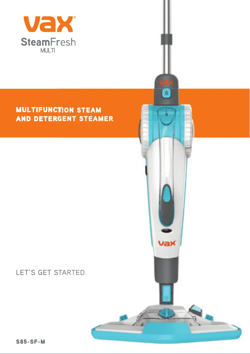 Página 1 del manual Manual de usuario Vax Steam Fresh Multi S85-SF-M