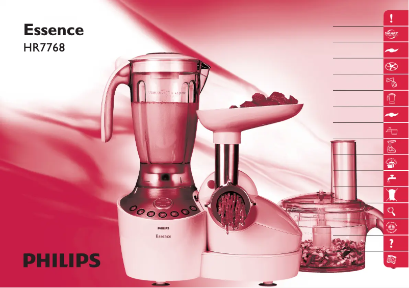 Page n°1 - Manuel utilisateur Philips HR7768