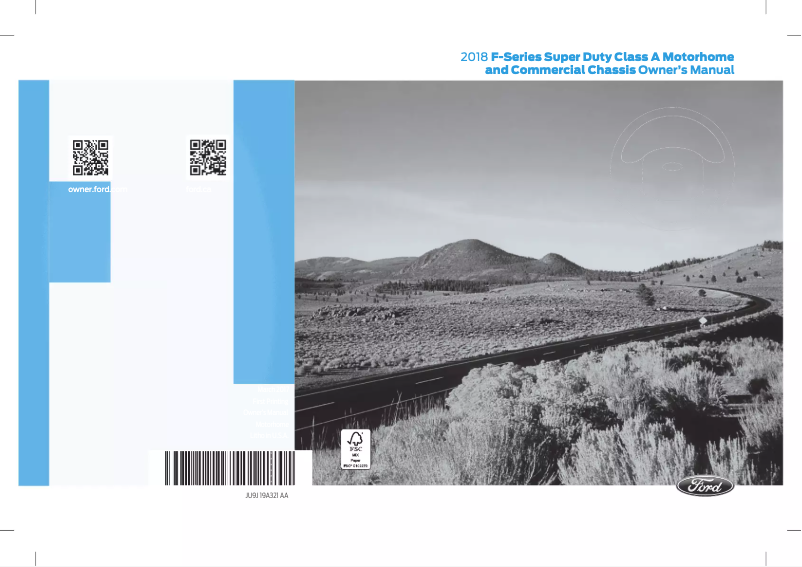 Image de la première page du manuel de l'appareil F-53 Motorhome Chassis (2018)