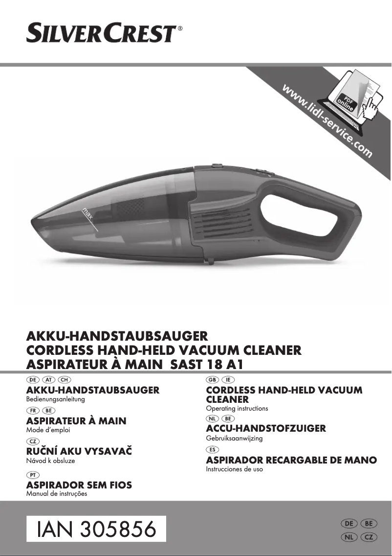 Page 1 de la notice Manuel utilisateur SilverCrest SAS 7.2 A2