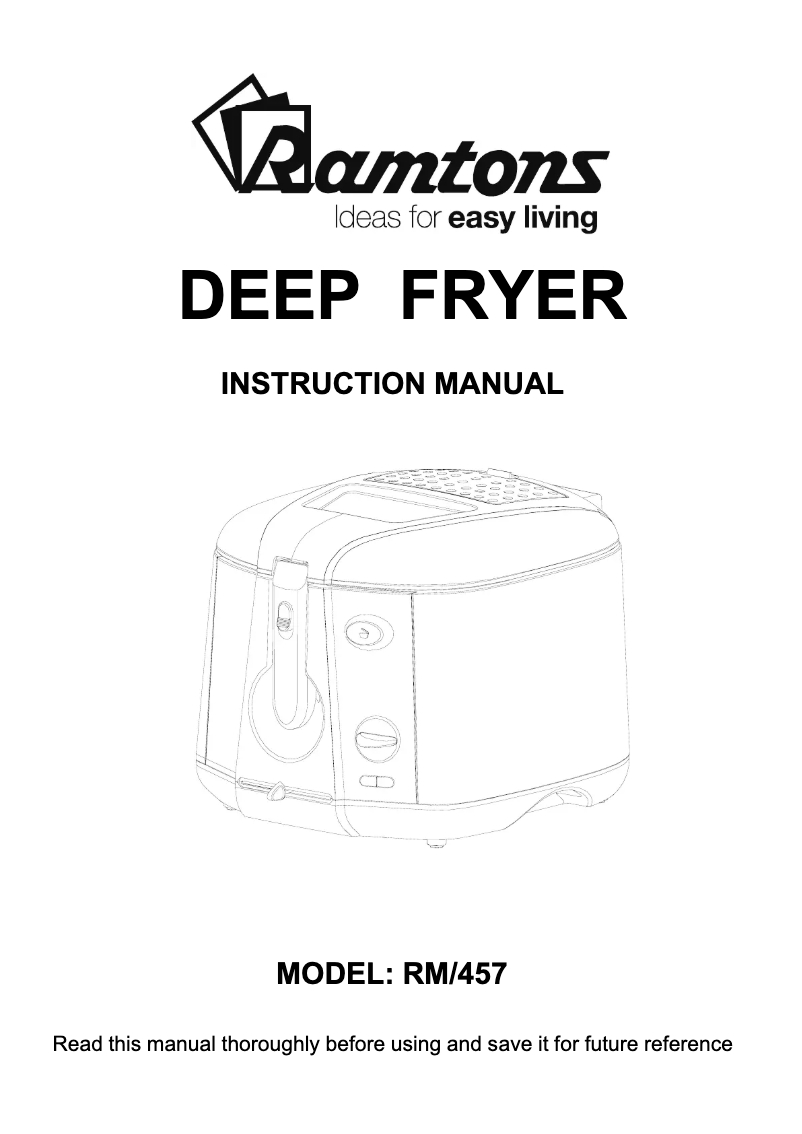 Image de la première page du manuel de l'appareil RM/457