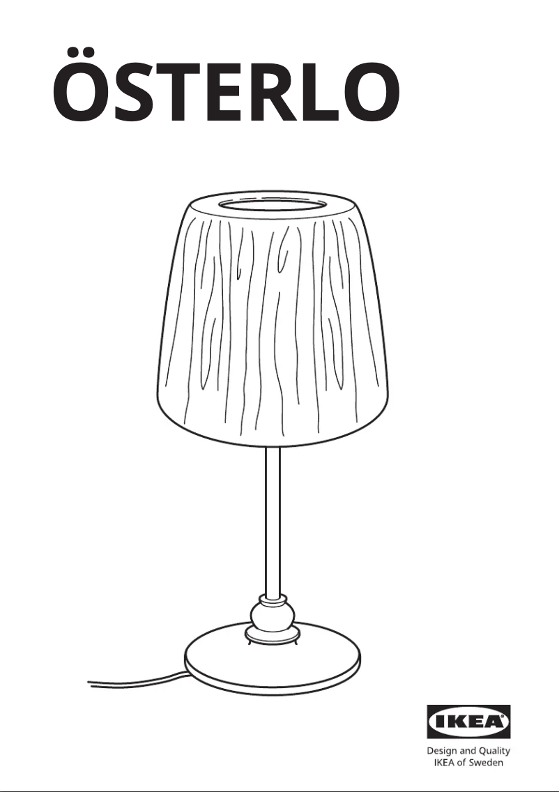 Image de la première page du manuel de l'appareil ÖSTERLO 003.027.38