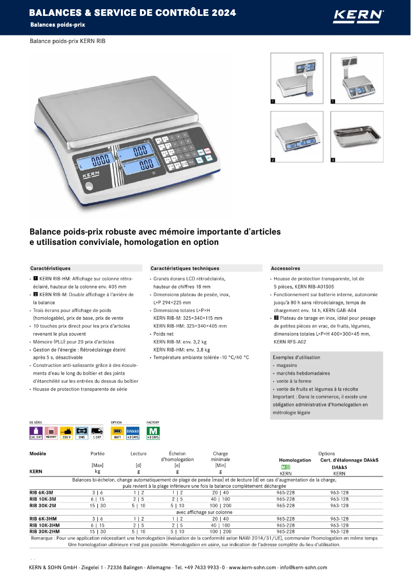 Image de la première page du manuel de l'appareil RIB 10K-3M