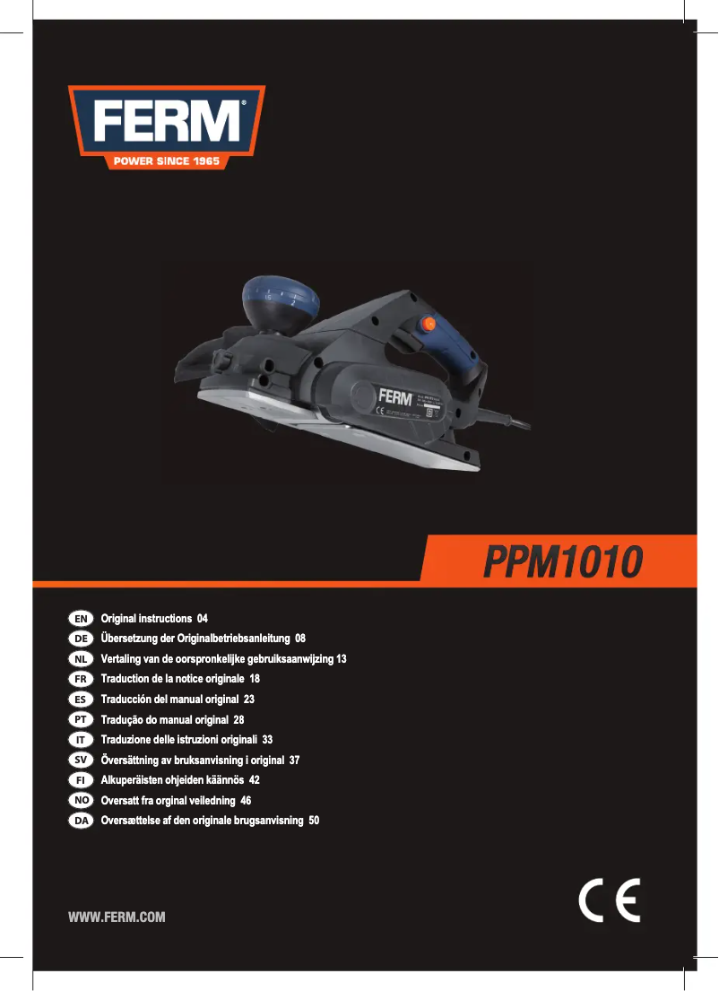 Image de la première page du manuel de l'appareil PPM1010