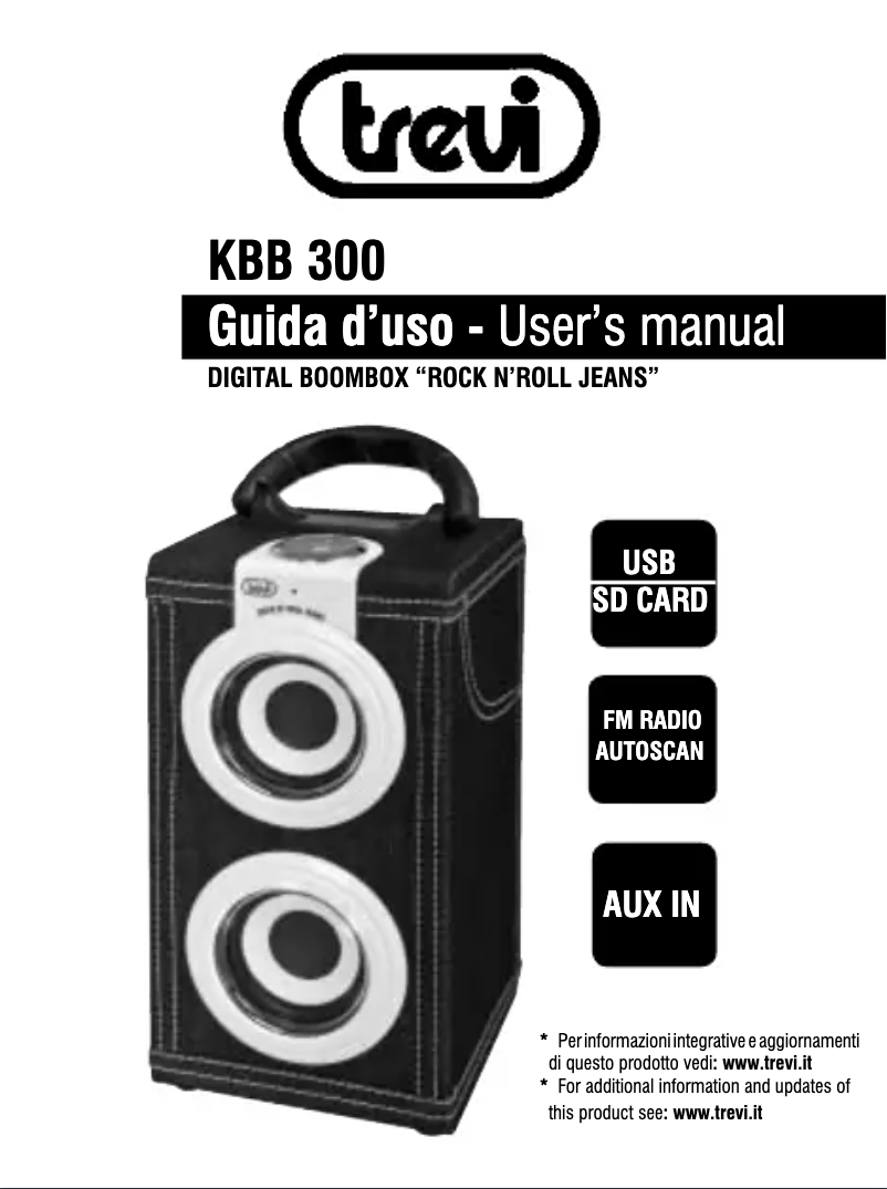 Image de la première page du manuel de l'appareil KBB 300