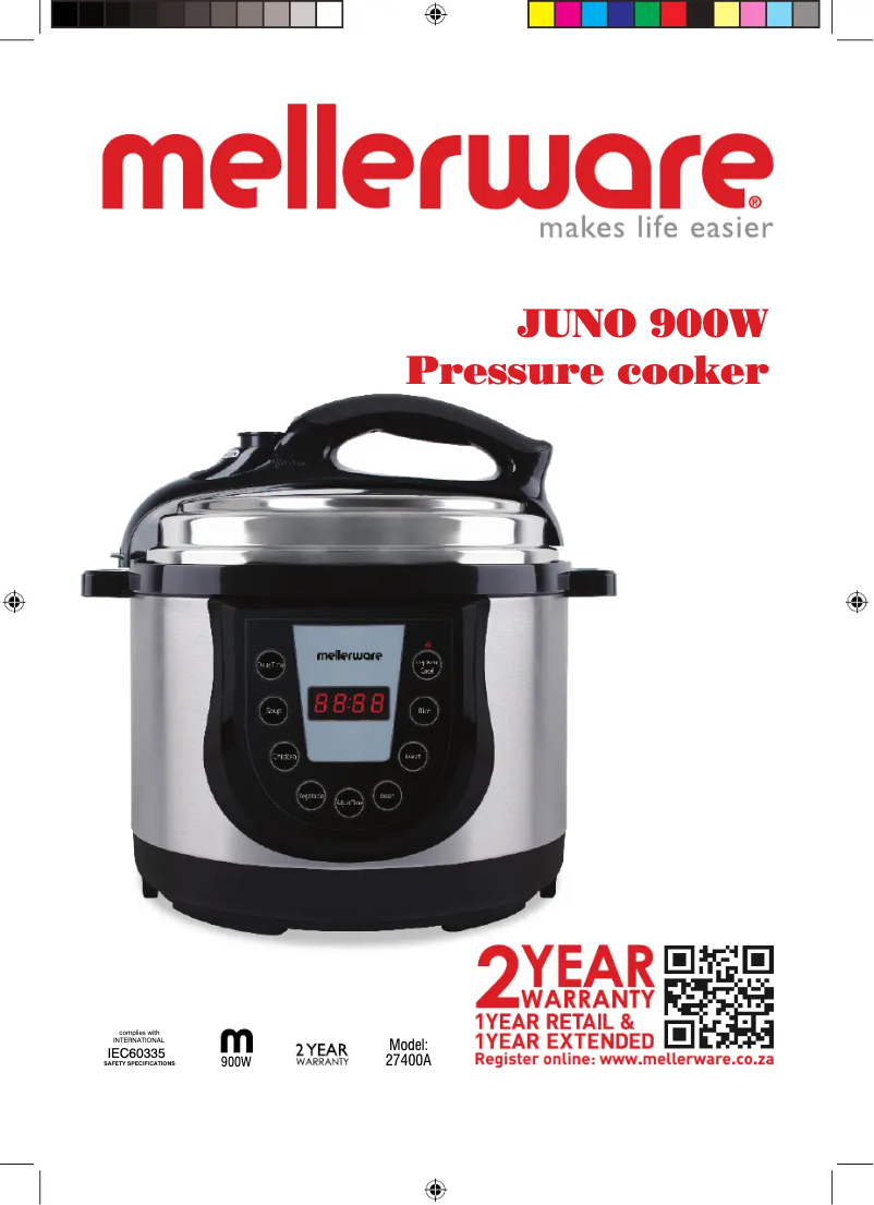 Página 1 del manual Manual de usuario Mellerware Juno 27400A