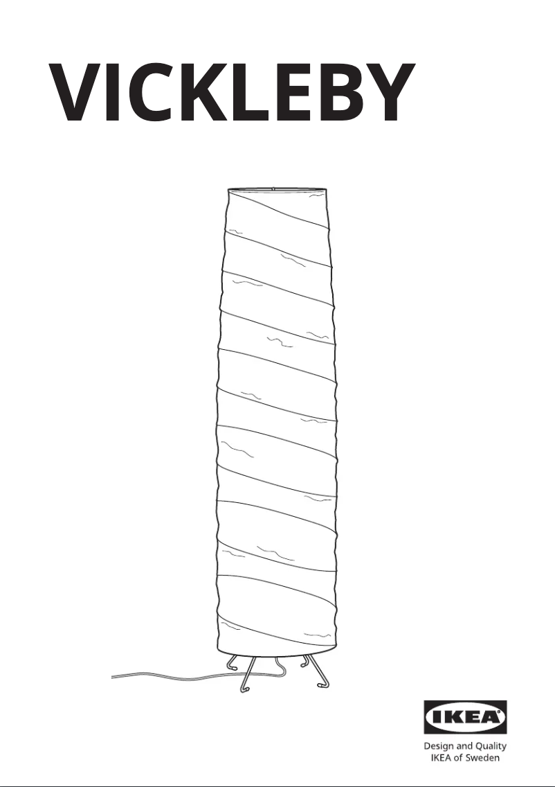 Imagen de la primera página del manual del dispositivo VICKLEBY 404.844.87