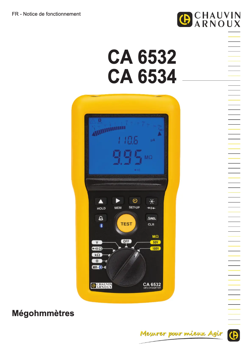 Image de la première page du manuel de l'appareil C.A 6526
