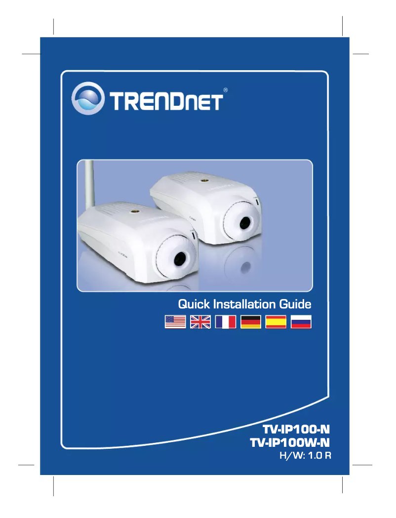 Page n°1 - Manuel utilisateur TRENDnet TV-IP100-N