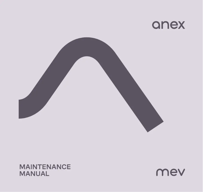 Page n°1 - Manuel utilisateur Anex Mev