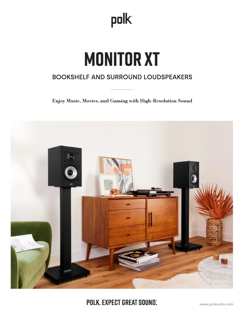 Page 1 de la notice Fiche technique Denon Monitor XT90