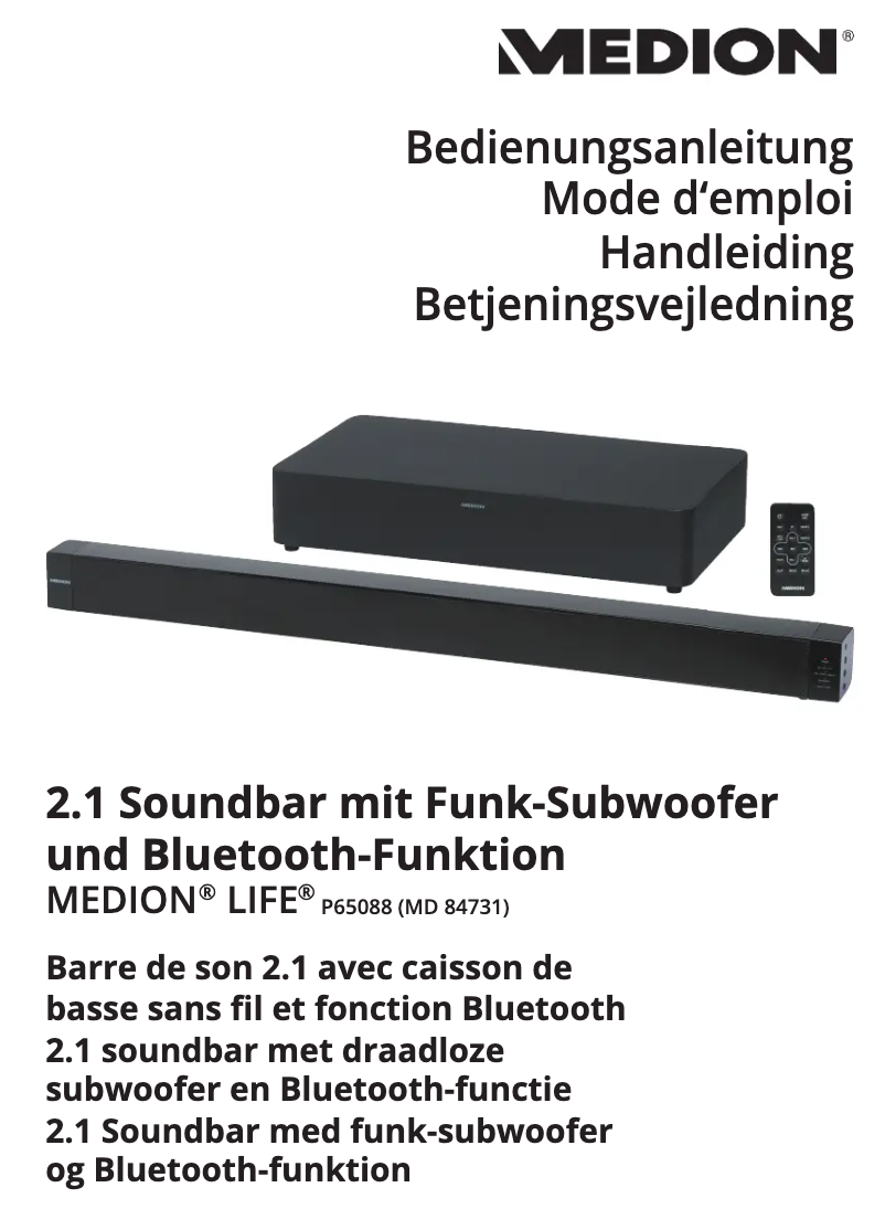 Image de la première page du manuel de l'appareil LIFE P65088 MD 84731