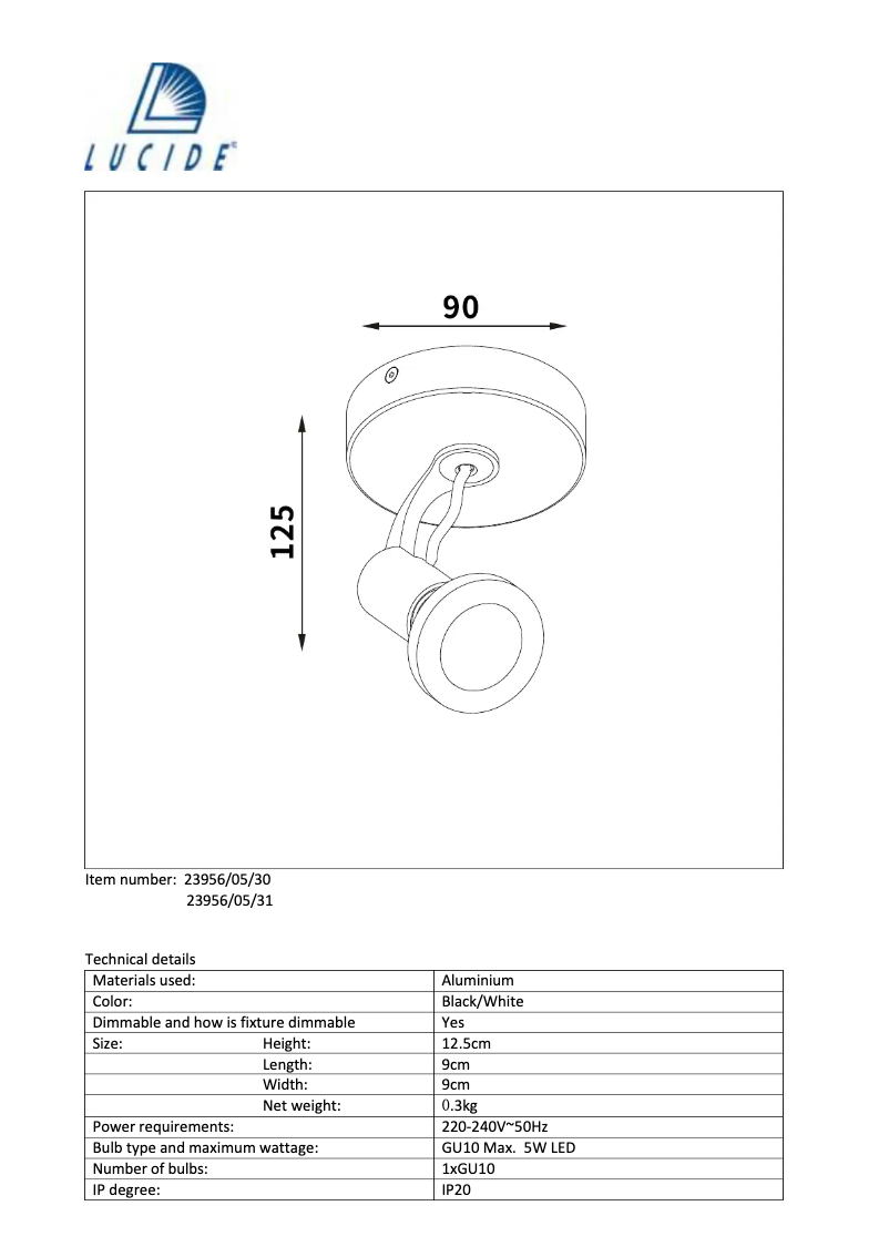 Página 1 del manual Manual de usuario Lucide Xantra
