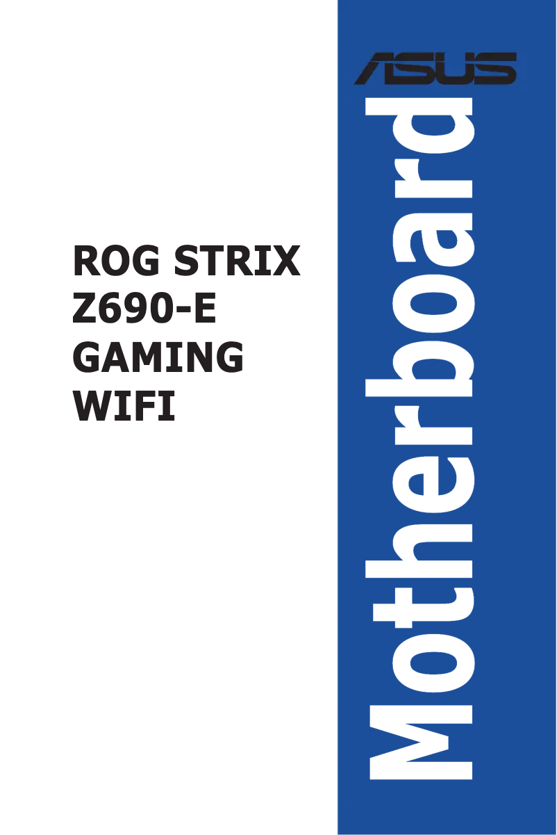 Page 1 de la notice Manuel utilisateur Asus ROG STRIX Z690-E GAMING WIFI