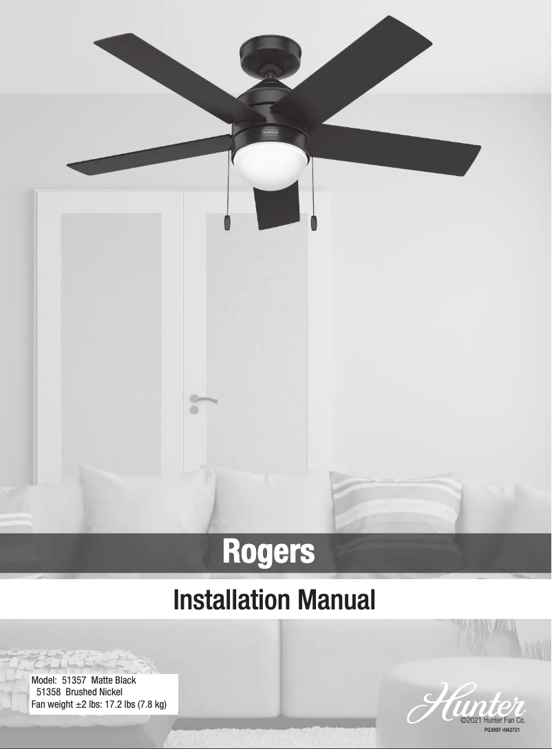 Image de la première page du manuel de l'appareil Rogers