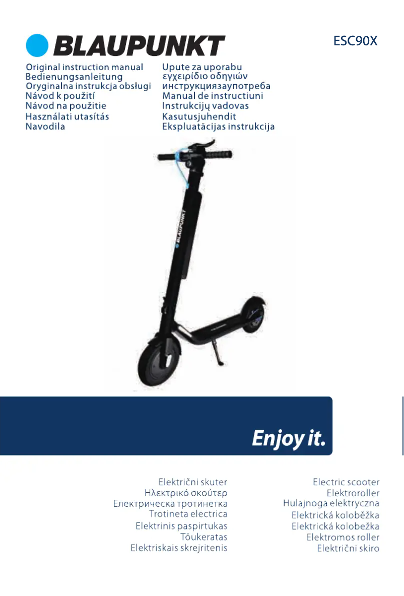 Image de la première page du manuel de l'appareil ESC90X