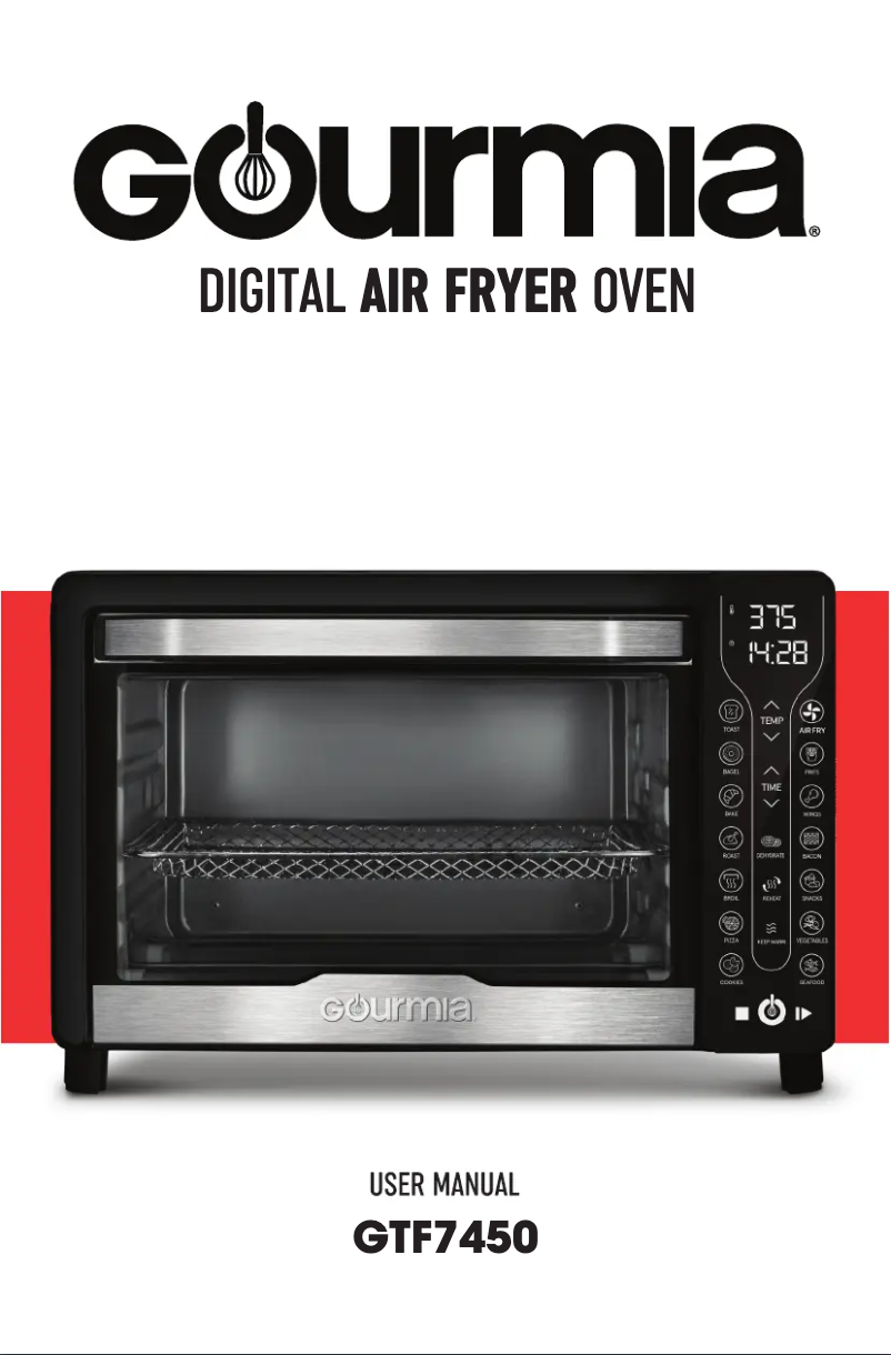 Page 1 de la notice Manuel utilisateur Gourmia GTF7450