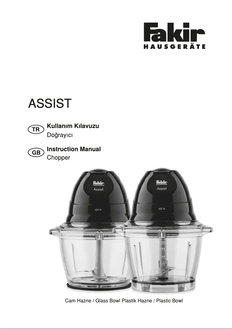 Image de la première page du manuel de l'appareil Assist