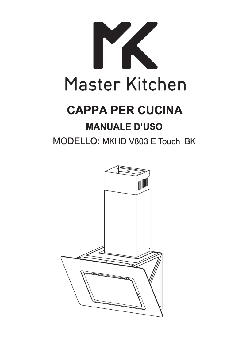 Page n°1 - Manuel utilisateur Master Kitchen MKHD V803 E TOUCH BK