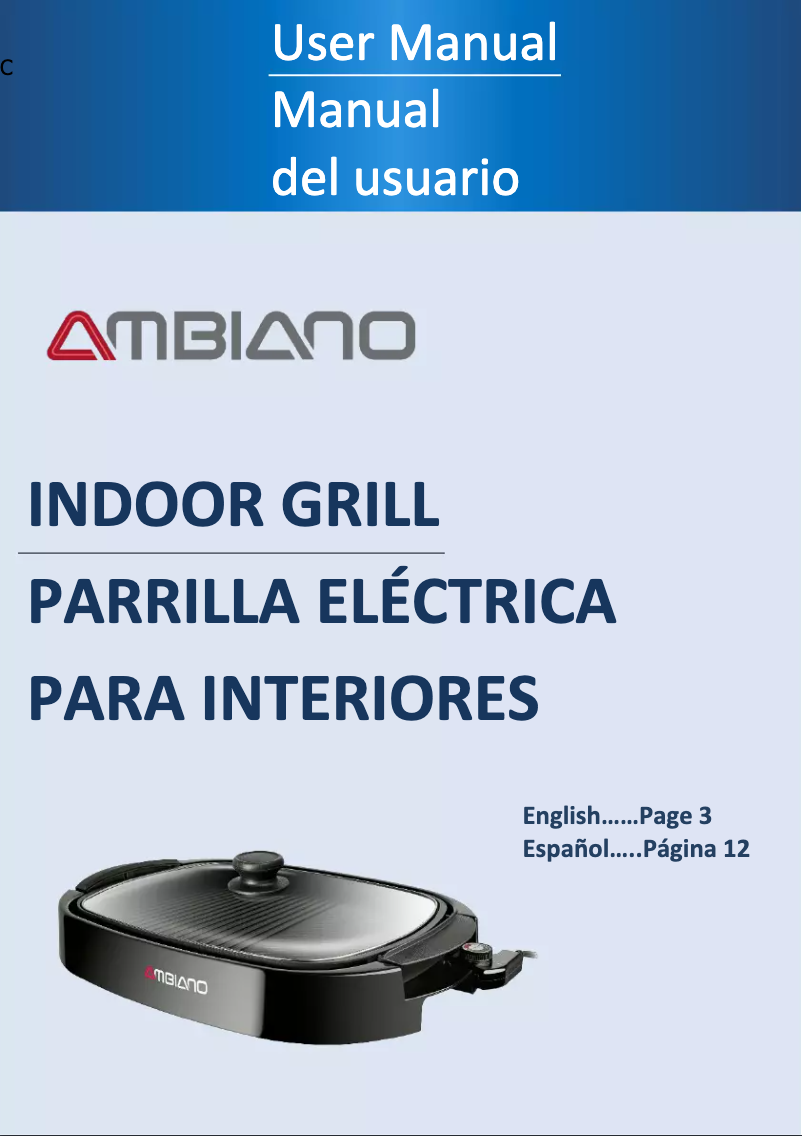 Image de la première page du manuel de l'appareil Portable Gas Grill 53646